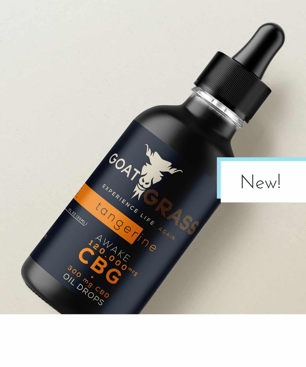 CBD CBG & CBD Oil Drops – “Awake” Formula in Tangerine