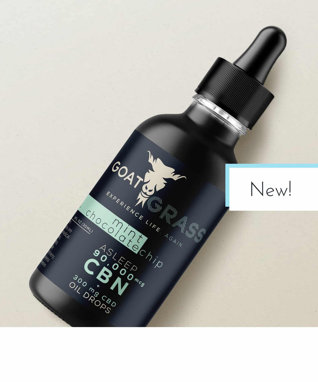 CBD CBN & CBD Oil Drops – Mint Chocolate Chip “Asleep” Formula