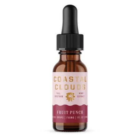 CBD Tinctures Coastal Clouds - CBD Tincture - Full Spectrum Fruit Punch - 750mg-1500mg
