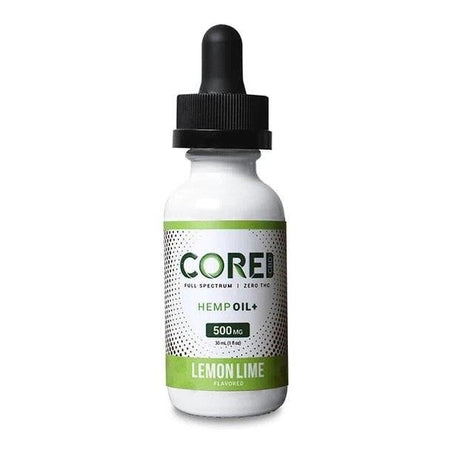 CBD Tinctures Core CBD - CBD Tincture Oil - Lemon Lime - 250mg-1500mg