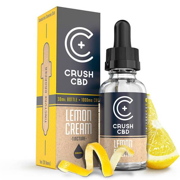 CBD Tinctures Crush CBD - CBD Tincture - Lemon Cream - 500mg-1000mg