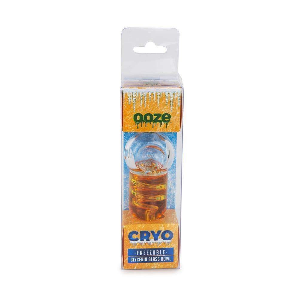 glass pipes Ooze Cryo Glycerin Glass Bowl - Orange