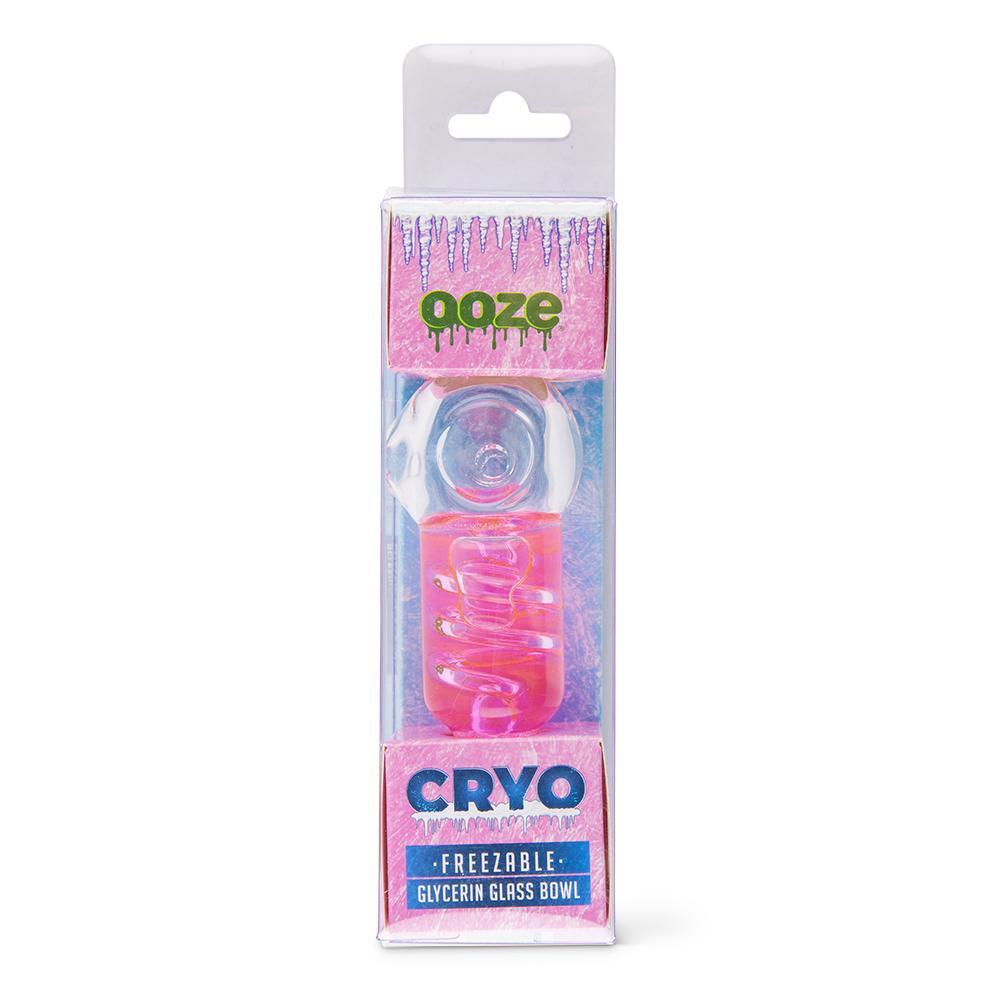 glass pipes Ooze Cryo Glycerin Glass Bowl - Pink