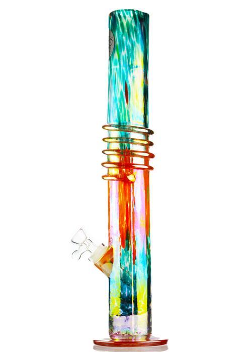 Bongs Twisted Sisters - 16" Glass Spiral Straight Tube Bong