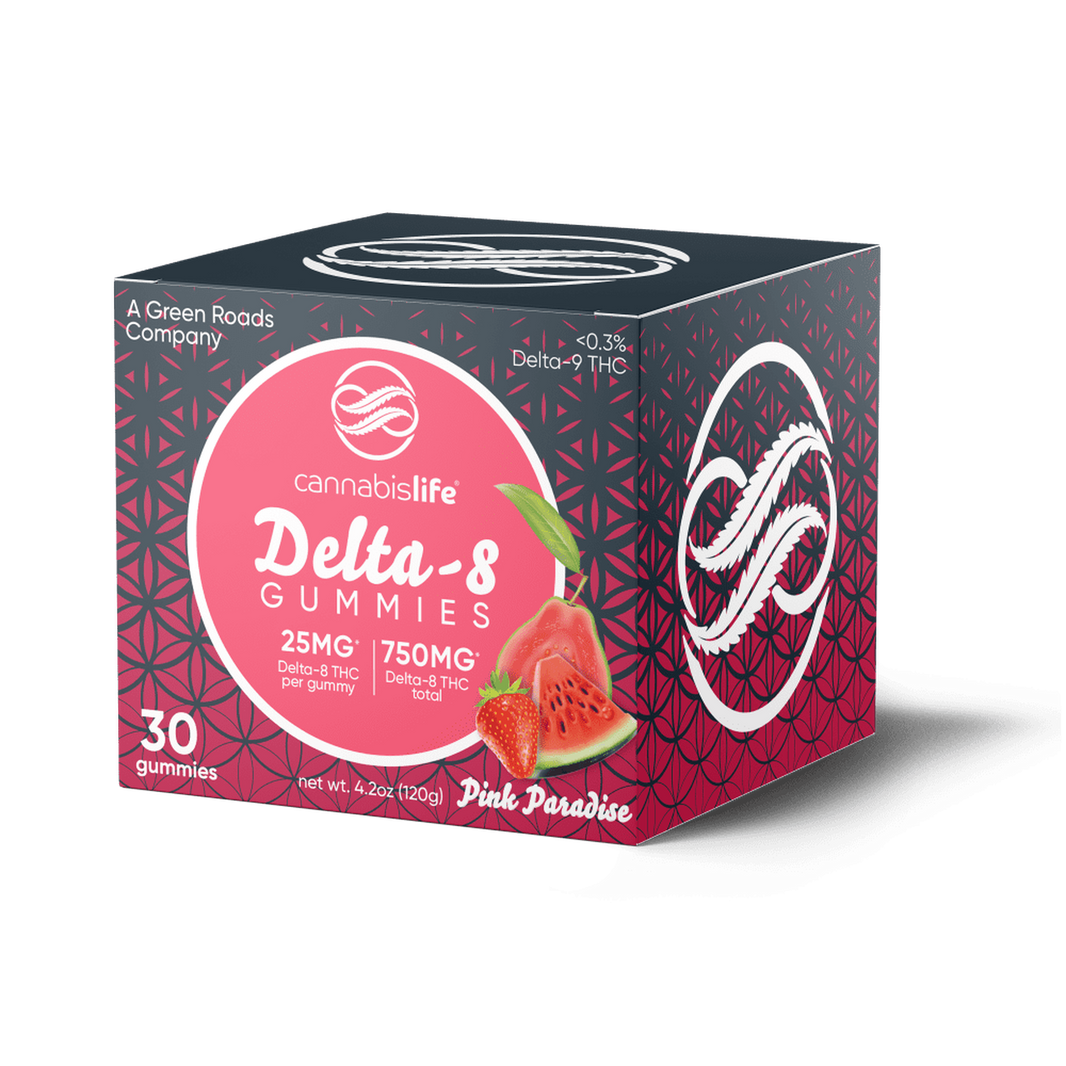 Delta-8 Pink Paradise Gummies - 750mg