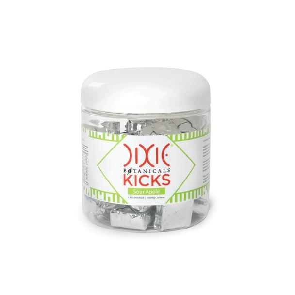 CBD Edibles Dixie Botanicals - CBD Edible - Kicks Sour Apple Chews - 5mg