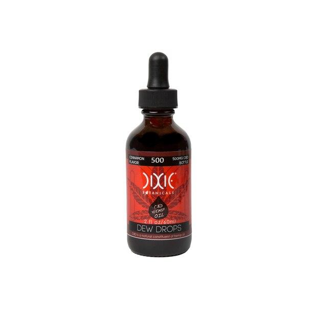 CBD Tinctures Dixie Botanicals - CBD Tincture - Cinnamon 2oz Dew Drops - 500mg