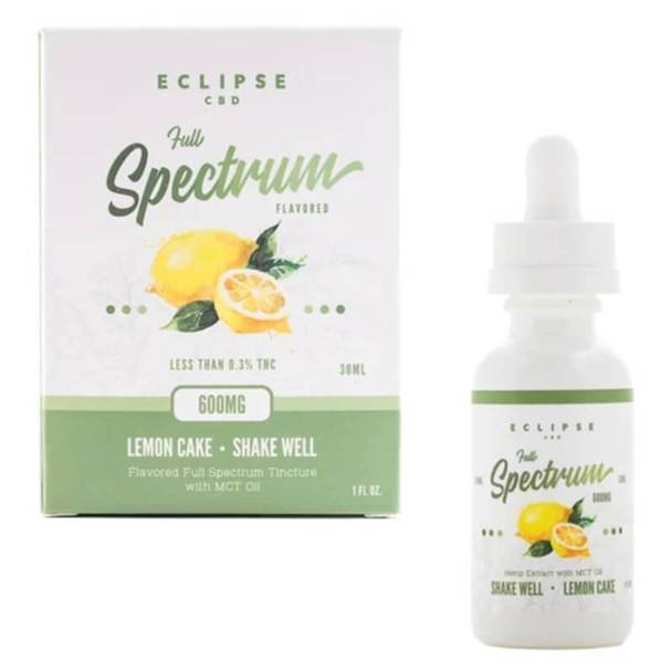 CBD Tinctures Eclipse CBD - CBD Tincture - Full Spectrum Lemon Cake - 600mg-1000mg