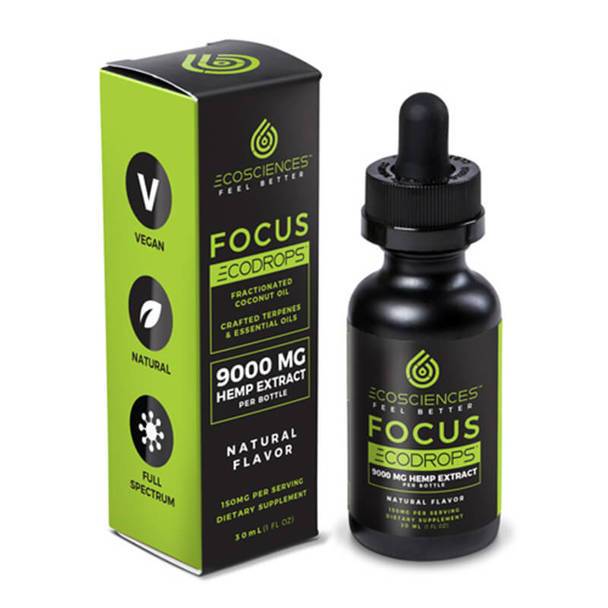 CBD Tinctures Eco Sciences - CBD Tincture - ECODROPS Focus 30ml - 1500mg