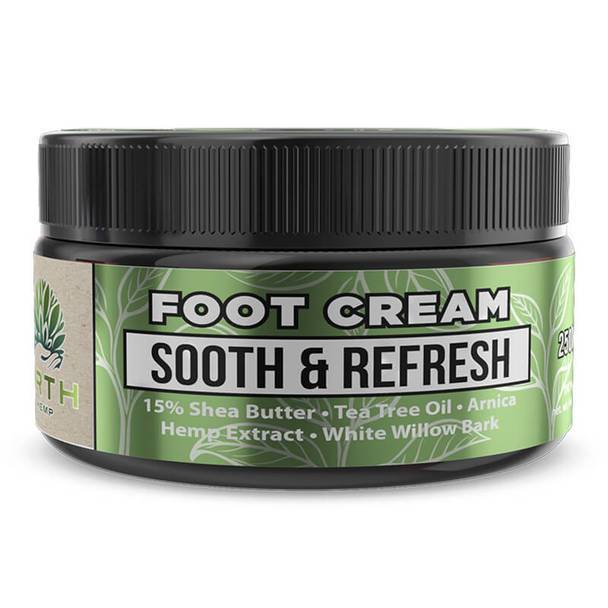 CBD Cream ERTH - CBD Topical - Sooth & Refresh 15% Shea Butter Foot Cream - 250mg