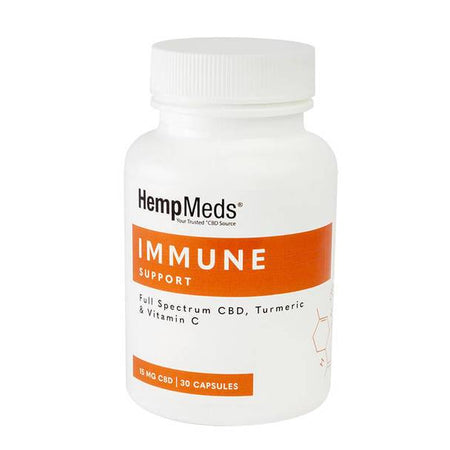 CBD Capsules HempMeds - CBD Capsules - Everyday Wellness Immune Support - 15mg