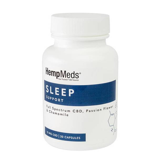 CBD Capsules HempMeds - CBD Capsules - Everyday Wellness Sleep Support - 15mg