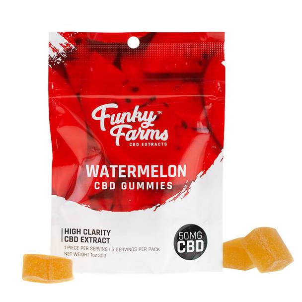 CBD Edibles Funky Farms - CBD Gummies - Watermelon - 50mg