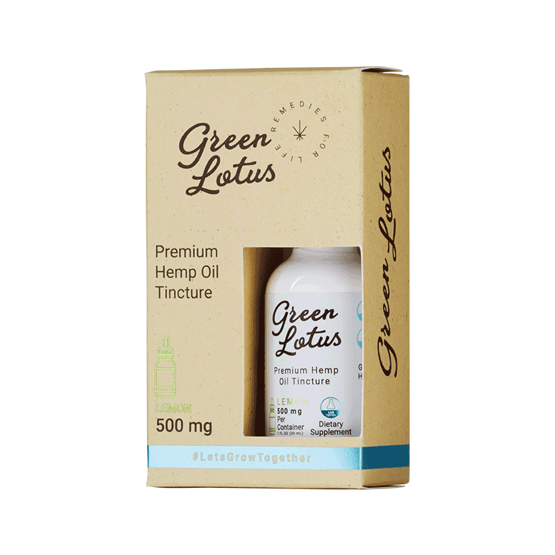 CBD CBD Green Lotus Hemp Oil Tincture Lemon