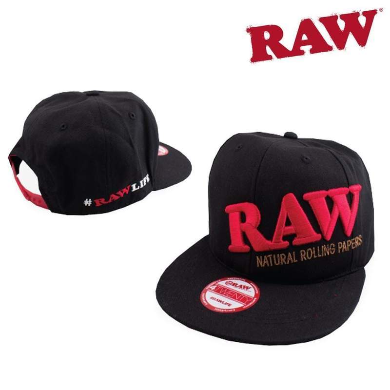 Hats & Beanies RAW Snap Back Black Hat