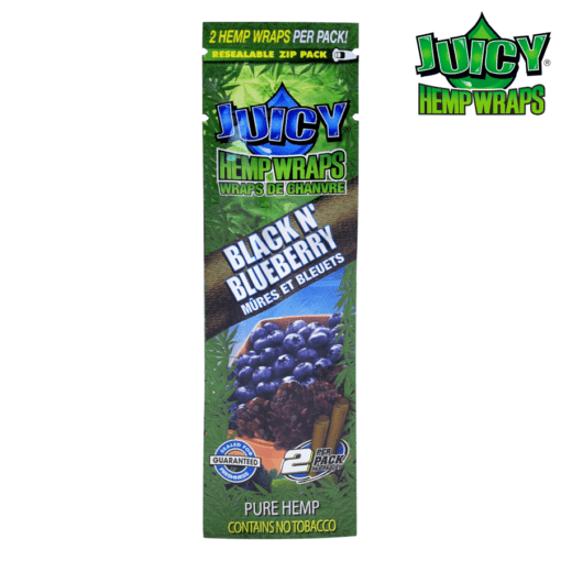 Hemp Juicy Hemp Wraps u2013 Black and Blueberry