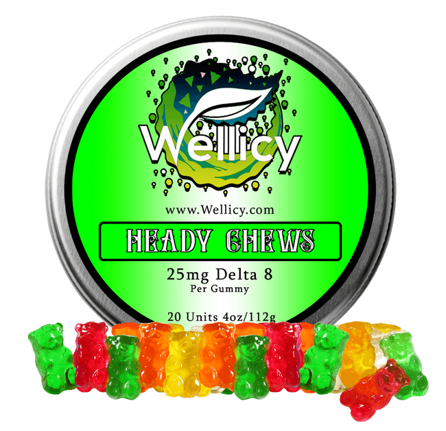 Wellicy Heady Chews Delta-8 Gummies