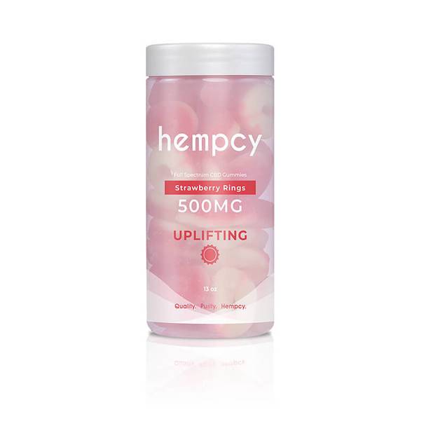 CBD Edibles Hempcy - CBD Edible - Strawberry Ring Gummies - 500mg-1000mg