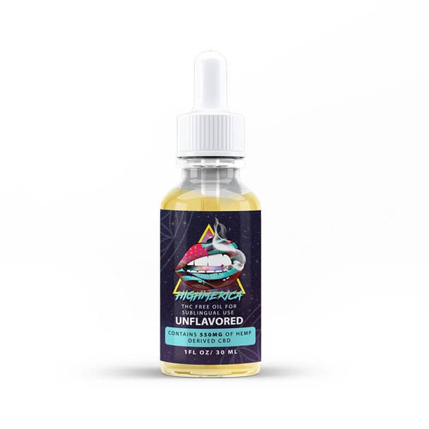 CBD Tinctures Highmerica - CBD Terpenes Oil - Unflavored - 550mg