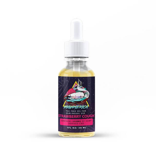 CBD Tinctures Highmerica - CBD Terpenes Oil - Strawberry Cough - 550mg