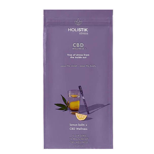 CBD Edibles HOLISTIK Wellness - CBD Drink Mix - Stress Stir STIK - 10mg