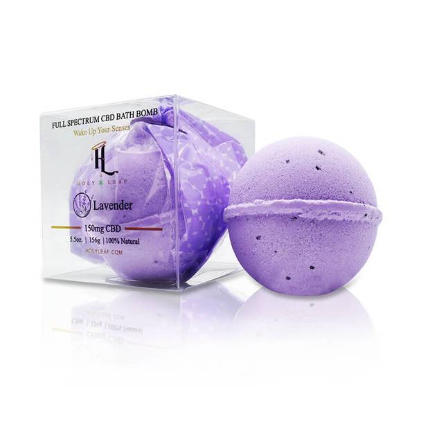 CBD Cream Holy Leaf - CBD Bath - Lavender Bath Bomb - 150mg