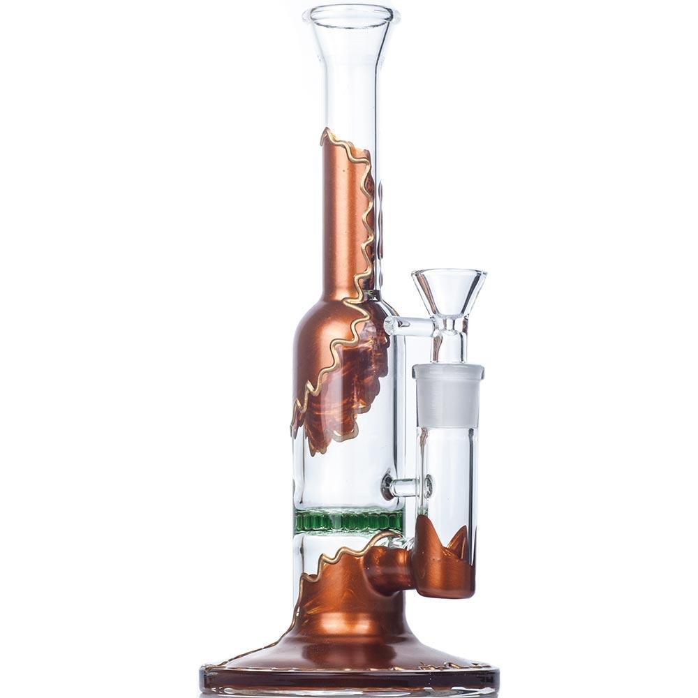 Bongs 9" Straight Tube Honeycomb Bong