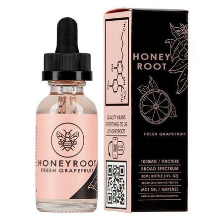 CBD Tinctures HoneyRoot Wellness - CBD Tincture - Fresh Grapefruit - 1000mg-1500mg