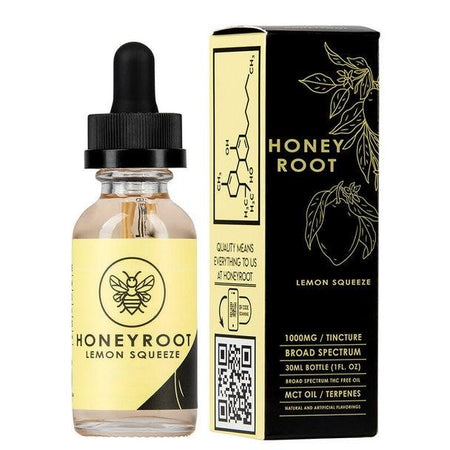 CBD Tinctures HoneyRoot Wellness - CBD Tincture - Lemon Squeeze - 1000mg-1500mg