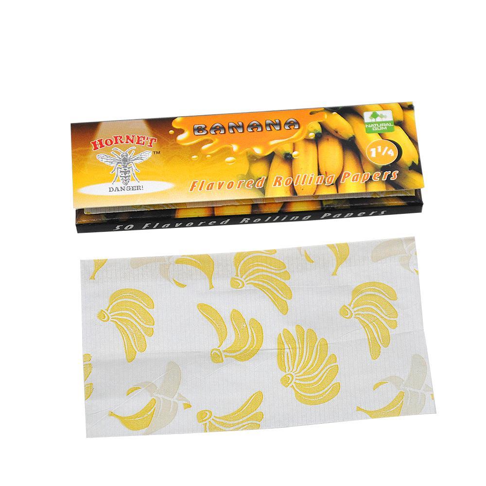rolling tray Hornet Banana Flavored Rolling Paper 5 Booklets