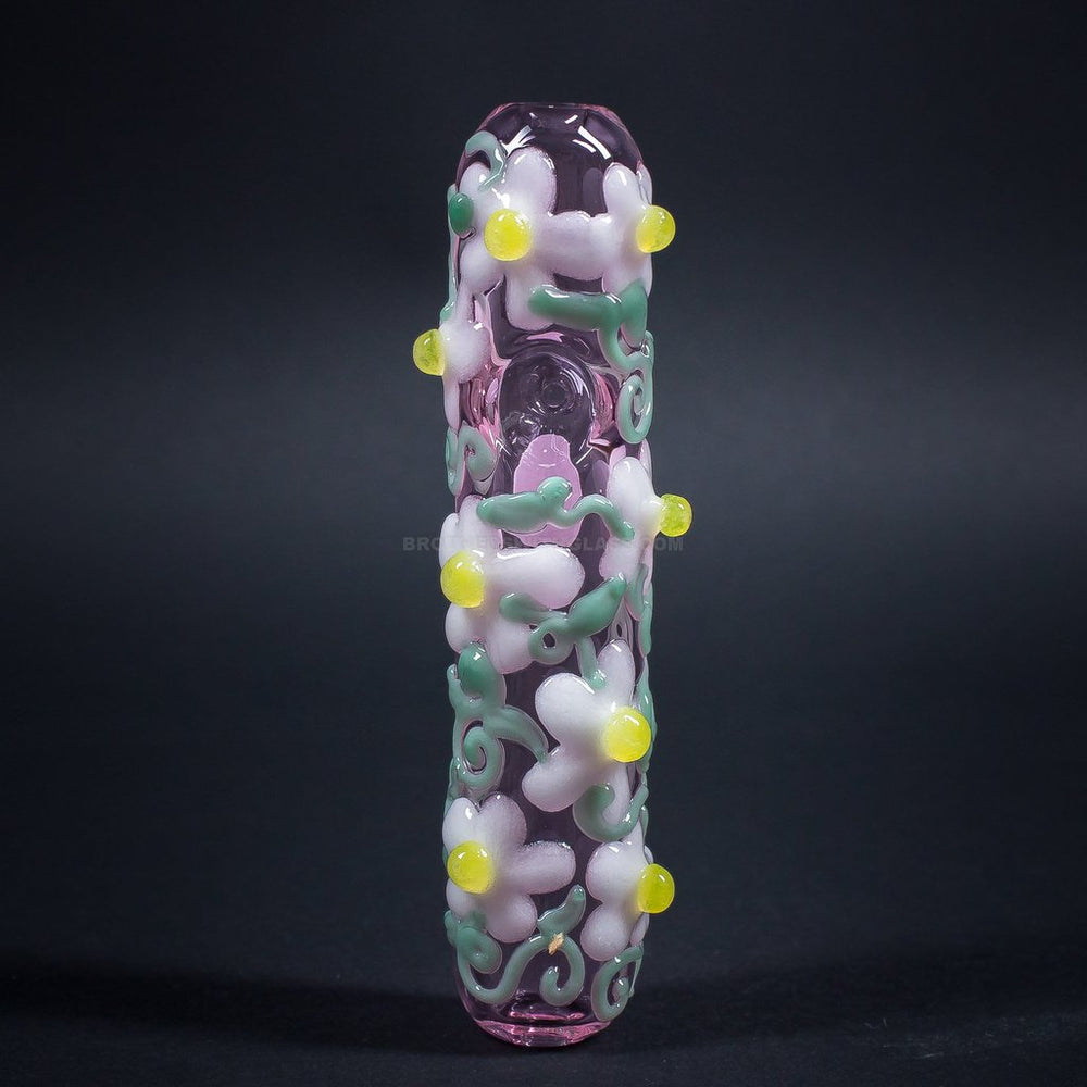 Hand pipe Chameleon Glass Flower Power SteamRoller Hand Pipe - Pink GLOW