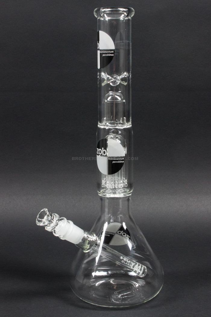 Glass pipes Zob Glass Mini 8 Arm Tree Mini Beaker Water Pipe