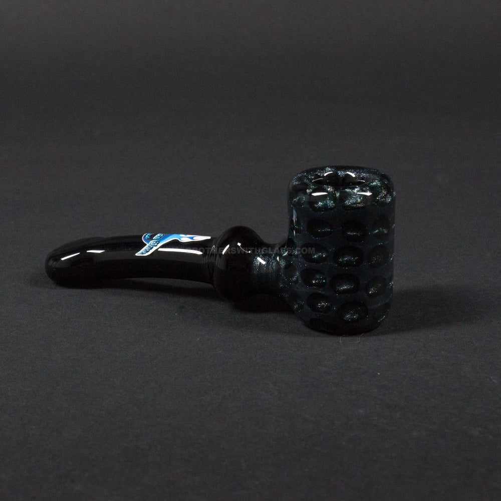 Hand pipe Chameleon Glass Traditional Style Cobb Hand Pipe - Blue Leprechaun
