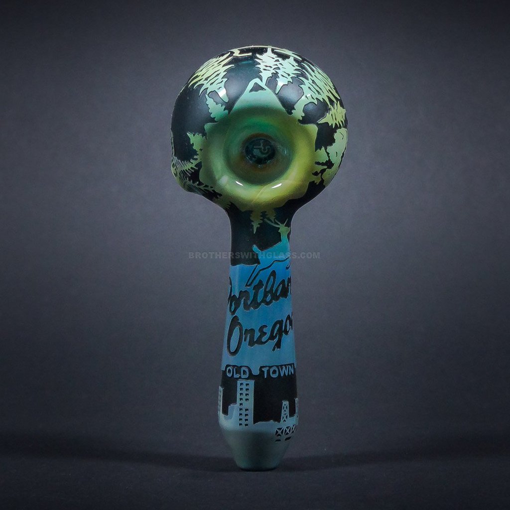 Hand pipe Liberty 503 Fumed Sandblasted Hand Pipe - Brothers With Glass