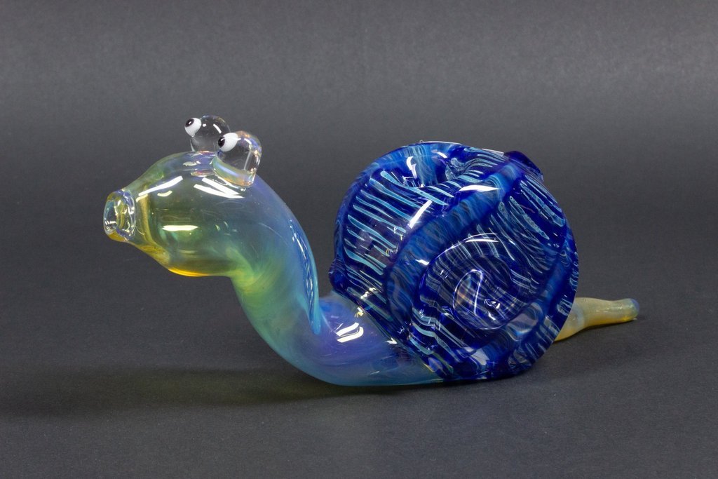 Hand pipe Chameleon Glass Gary The Snail Hand Pipe