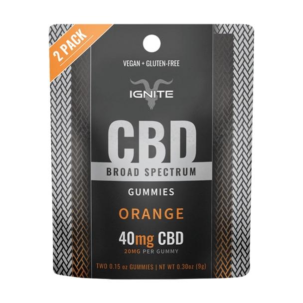CBD Edibles Ignite CBD - CBD Edible - Broad Spectrum Gummies Orange - 20mg