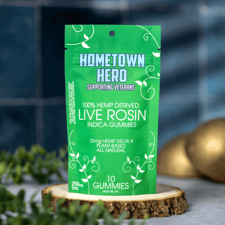 Delta-9 Live Rosin Gummies (Indica)