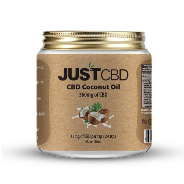 CBD Cream JustCBD - CBD Topical - Coconut Oil - 360mg
