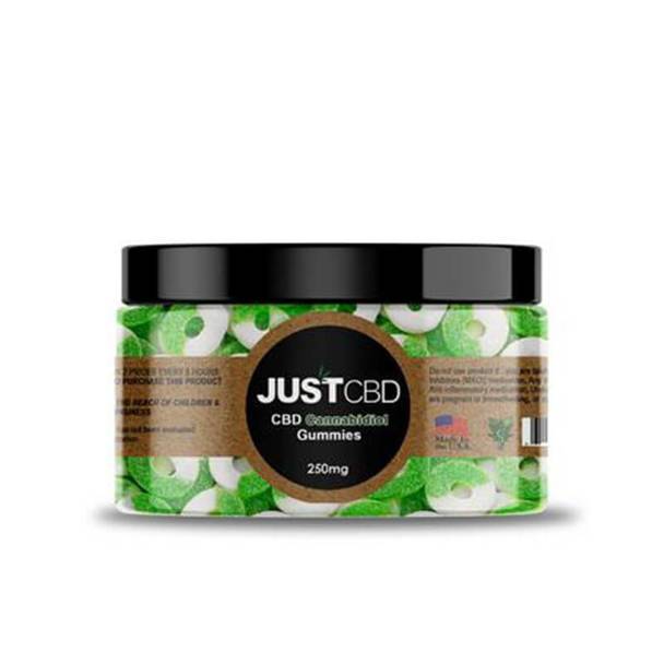 CBD Edibles JustCBD - CBD Edible - Apple Rings Gummies - 250mg-1000mg