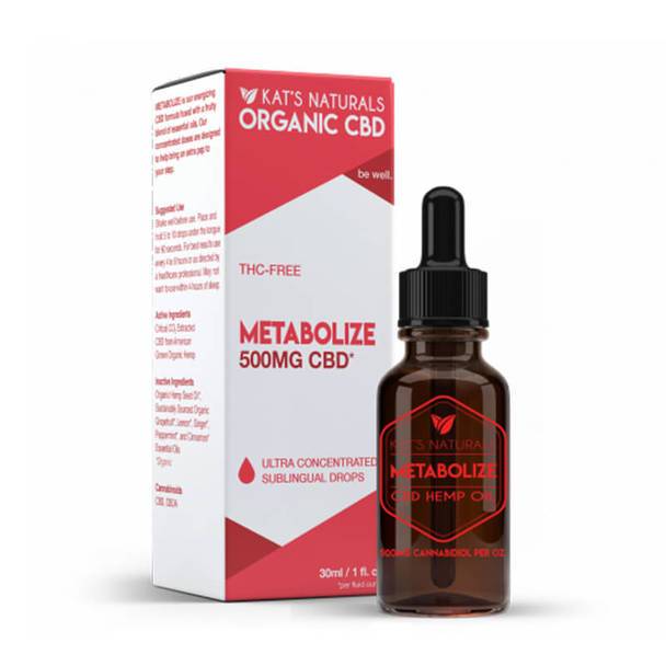 CBD Tinctures Kat's Naturals - CBD Tincture - Metabolize - 85mg-510mg
