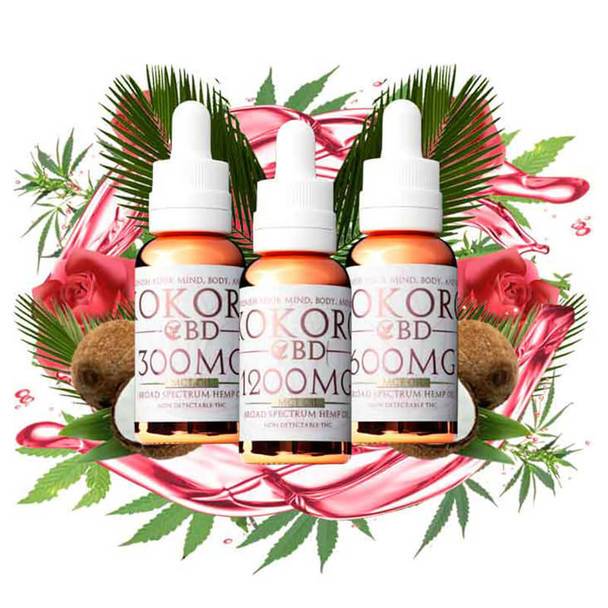 CBD Tinctures Kokoro CBD - CBD Tincture - Broad Spectrum MCT Oil - 300mg-1200mg