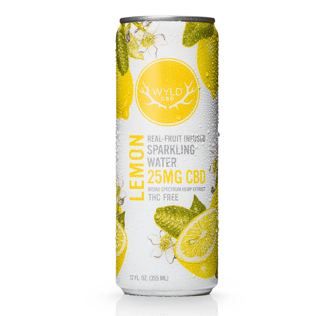 Cbd drinks Wyld CBD Lemon Sparkling Water – 25MG