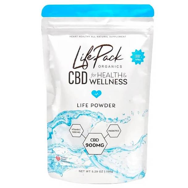 CBD Edibles Life Pack Organics - CBD Drink - 30 Day Life Powder - 900mg