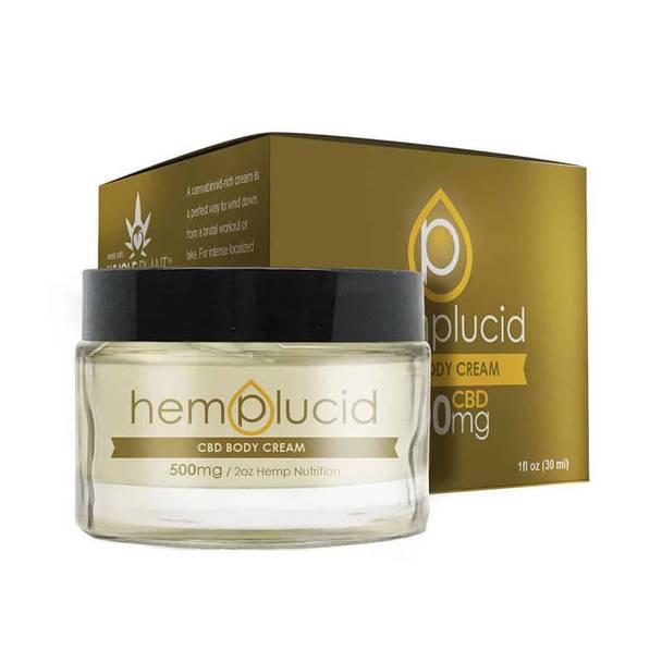 CBD Cream Hemplucid - CBD Topical - CBD Body Cream - 500mg-1000mg