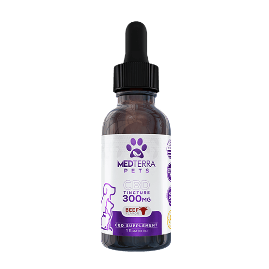 CBD for pets CBD Tincture for Pets Pure Concentrate 300 mg Beef Flavor