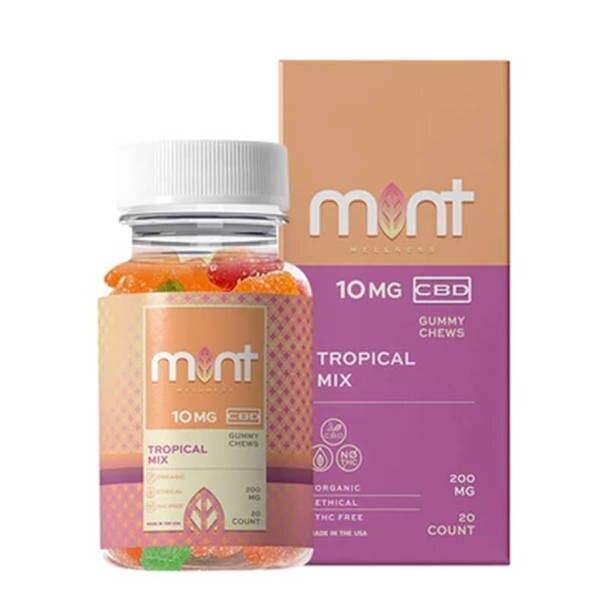 CBD Edibles Mint Wellness - CBD Edible - Tropical Gummies - 10mg