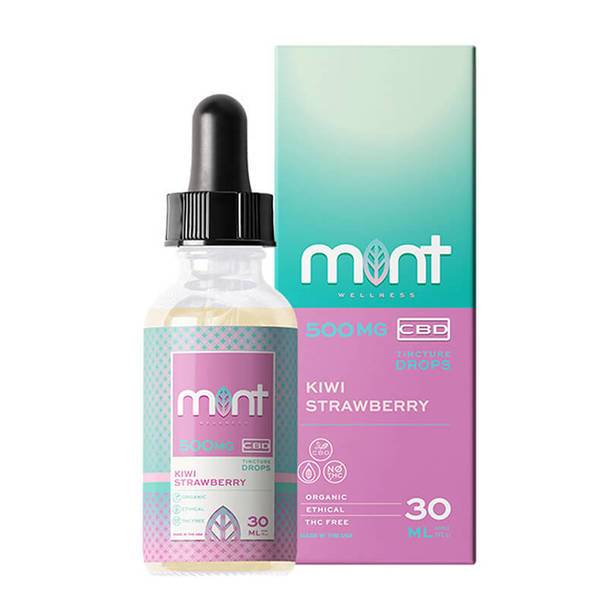 CBD Tinctures Mint Wellness - CBD Tincture - Kiwi Strawberry - 500mg-1500mg