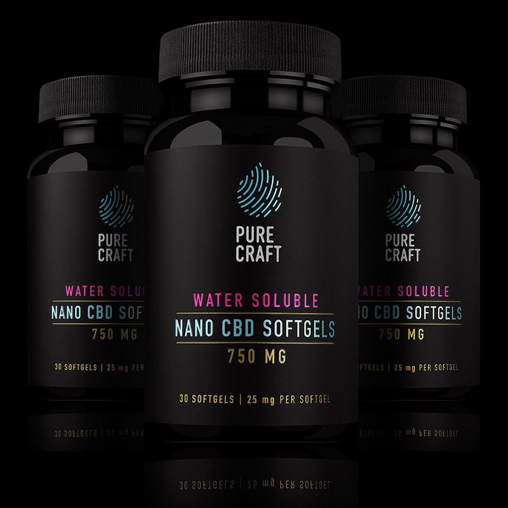 NANO CBD WATER SOLUBLE BROAD SPECTRUM SOFTGELS 3-PACK