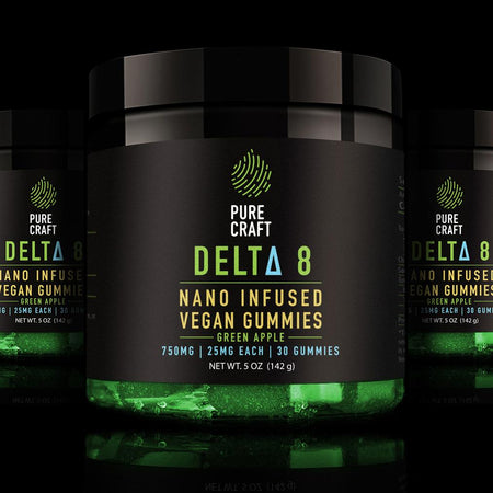 NANO DELTA 8 INFUSED GREEN APPLE VEGAN GUMMIES 3-PACK