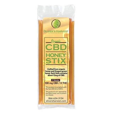 CBD Edibles Oliver's Harvest CBD - CBD Edible - Honey Stix - 14mg